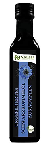 NABALI FAIRKOST FÜR ALLE Ägyptisches Schwarzkümmel-öl Qualitätsware rein I 100% naturell ungefiltert vegan I kalt-gepresst I ohne Konservierungsstoffe I Nigella Sativa (250 ml) von NABALI FAIRKOST FÜR ALLE