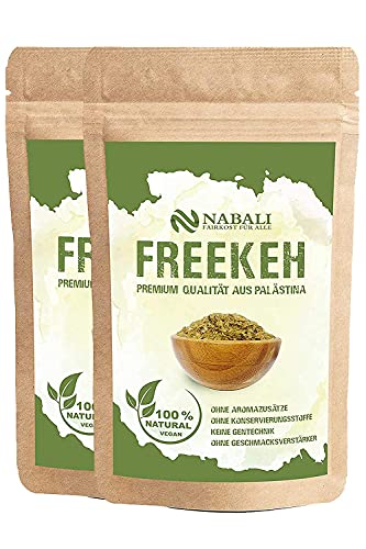 NABALI FAIRKOST FÜR ALLE Freekeh nach Ottolenghi – Gerösteter grüner Hartweizen – Vollkorn Frikeh aus dem Nahen Osten (500 g) von NABALI FAIRKOST FÜR ALLE