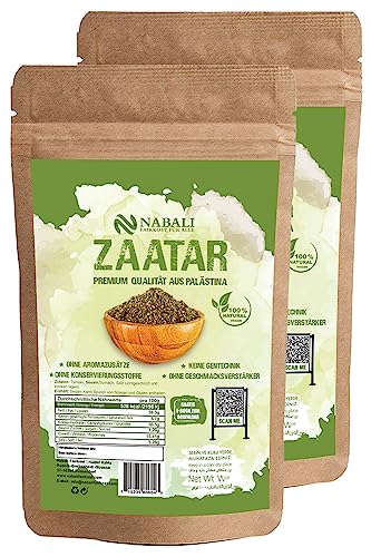 NABALI FAIRKOST FÜR ALLE Zatar Za'atar Gewürz – Gewürzmischung nach Ottolenghi – Zaatar 0rientalische Gewürze aus Palästina (200 g) von NABALI FAIRKOST FÜR ALLE