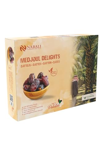 NABALI FAIRKOST Jumbo Medjool - Medjoul Datteln Delight Premium Qualität I 100% natürlich aromatisch frisch & vegan I Medjool Datteln ohne Konservierungsstoffe honigsüß & karamellig (5kg (1er Pack)) von NABALI FAIRKOST FÜR ALLE