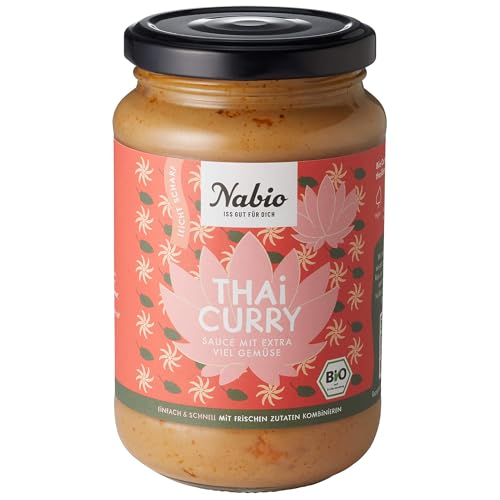 Nabio Bio Asia Sauce Thai Curry mit extra viel Gemüse, 325 ml von NABIO