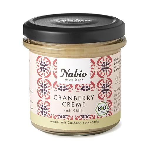 Nabio Bio Aufstrich Cranberry Creme mit Chili, 135 g von NABIO