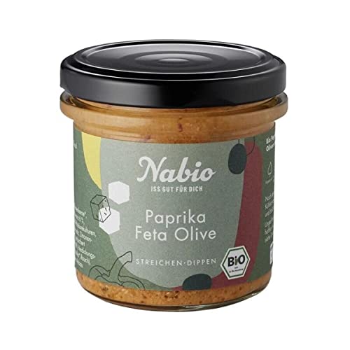 Nabio Bio Brotaufstrich Paprika-Feta & Olive, 135 g von NABIO
