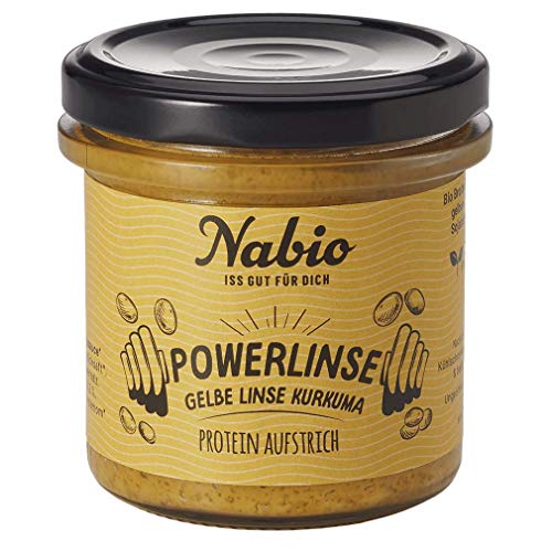 Nabio Bio Vegetarischer Aufstrich Grüne Linse & Kurkuma, 140 g von NABIO