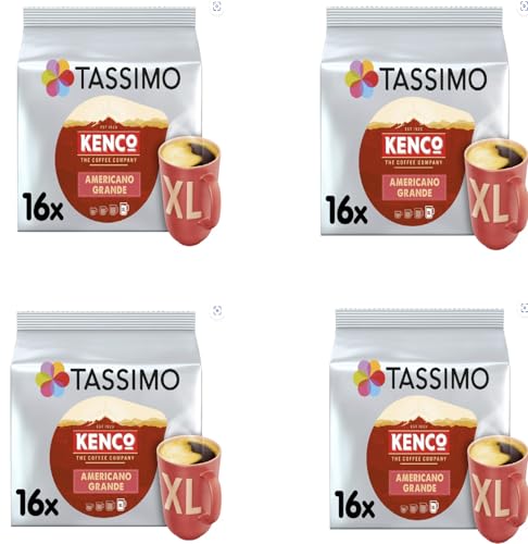 Tasmoo Kenco Americano Grande Kaffeekapseln, 16 Stück, 144 g, 4 Stück NAEM von NAEM