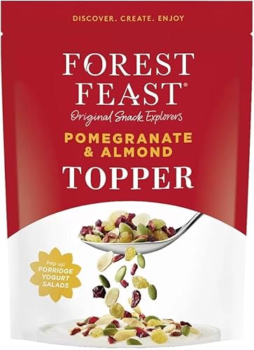 Trockenfrüchte-Snack mit Mandeln, Kürbiskernen, Granatapfel, Cranberries & Rosinen | Healthy Trail Mix Toppers Granatapfel & Mandel 1 kg | By NAEM von NAEM