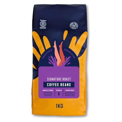 TrueeStart Signature Röstkaffeebohnen, 1 kg, exklusiv für Costco-Mitglieder, reichhaltiger, glatter und starker Geschmack, nachhaltig angebaut und ethisch hergestellt von NAEM