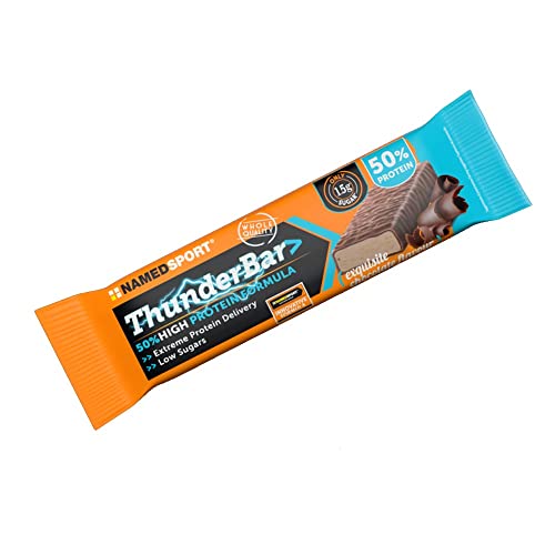Named Sport Thunder Bar - Barretta 50% di Proteine Exquisite Chocolate, 50g von NAMEDSPORT SUPERFOOD