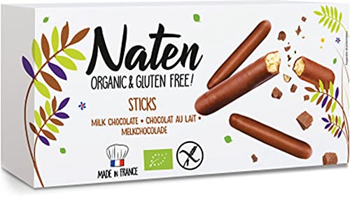 SCHOKOLADENÜBERZOGENE KEKSE GLUTENFREI STICKS BIO 130 g - NATEN von NATEN