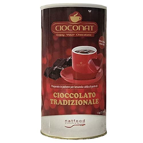 CIOCONAT TRADITIONELLE GLUTENFREIE SCHOKOLADE 1 KG IN DER DOSE von NATFOOD