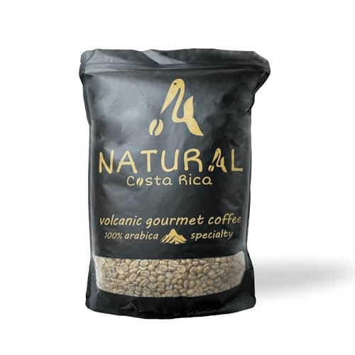 NATURAL de Costa Rica | 1kg | Premium Kaffeebohnen Ungerösteter | Spezialitätenkaffee 100% Arabica Gourmet VILLA-SARCHI-Sorte | Geschenkset | Naturkaffee aus Costa Rica von NATURAL de Costa Rica