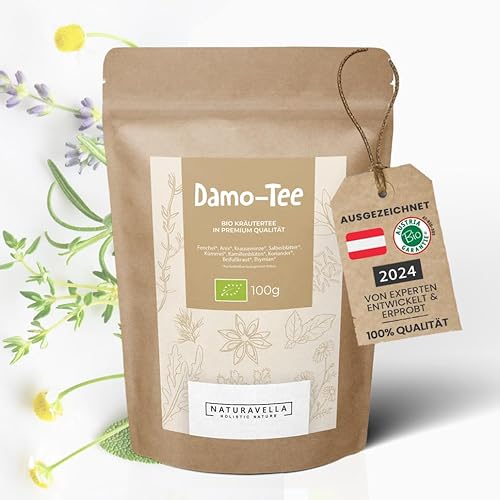 Dr. Elisabeth Damo-Tee | Bio Kräuter-Tee mit Fenchel, Anis, Minze, Salbei, Kamille | Darm & Verdauung | ca. 50 Tassen | Tee Lose 100g von NATURAVELLA HOLISTIC HEALTH