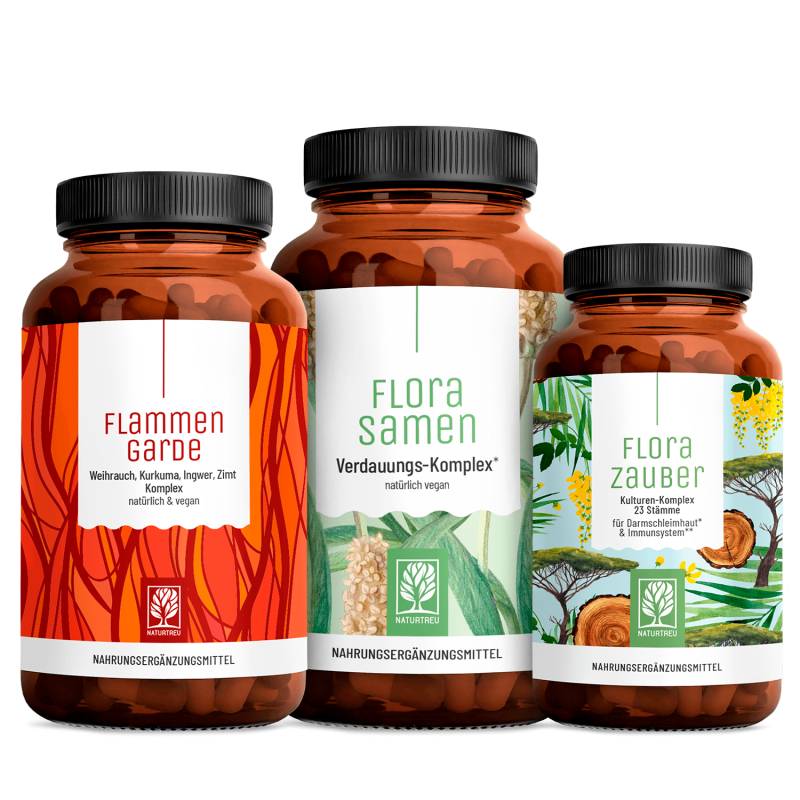 Flora Komplettformel-Paket: Florasamen, Florazauber & Flammengarde von NATURTREU