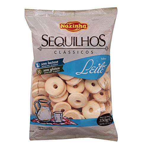 NAZINHA Kekse mit Milchgechmack - Sequilhos Sabor de Leite, 350g von NAZINHA