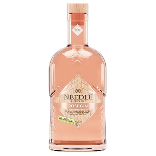 Needle Rosé Gin - der Weiche aus dem Schwarzwald | Needle Gin mit Roséwein veredelt (alc. 40% vol) | 1 x 0,5l von NEEDLE