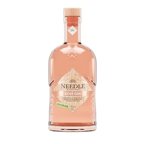 Needle Rosé Gin - der Weiche aus dem Schwarzwald | Needle Gin mit Roséwein veredelt (alc. 40% vol) | 1 x 0,5l von NEEDLE