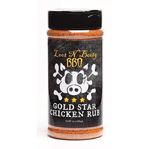 Loot N' Booty BBQ Gold Star Chicken Rub 13 Oz Shaker von NELGOLLE