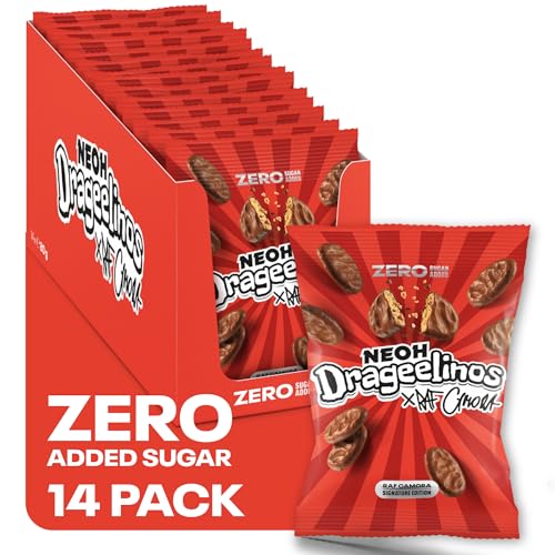 NEOH Drageelinos Schokoladenkekse von RAF Camora | KEIN Zuckerzusatz & frei von Palmöl | 1g Zucker & 100 kcal pro Portion | Keto-freundlich, Low-Carb, ballaststoffreich | 12 Pack von NEOH