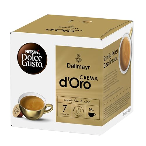 NESCAFÉ DOLCE GUSTO DALLMAYR Crema d'Oro Kaffeekapseln 1er Pack (1 x 16 Portionen) von NESCAFÉ DOLCE GUSTO