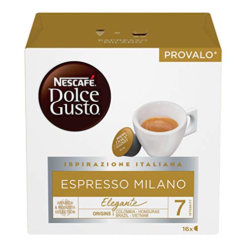 NESCAFÉ DOLCE GUSTO Espresso Milano Caffè, 6 Packungen mit 16 Kapseln (96 Kapseln) von NESCAFÉ DOLCE GUSTO