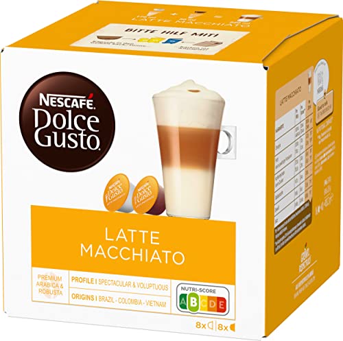 NESCAFÉ DOLCE GUSTO Latte Macchiato Kaffeekapseln 1er Pack (1 x 8 Portionen) von NESCAFÉ DOLCE GUSTO