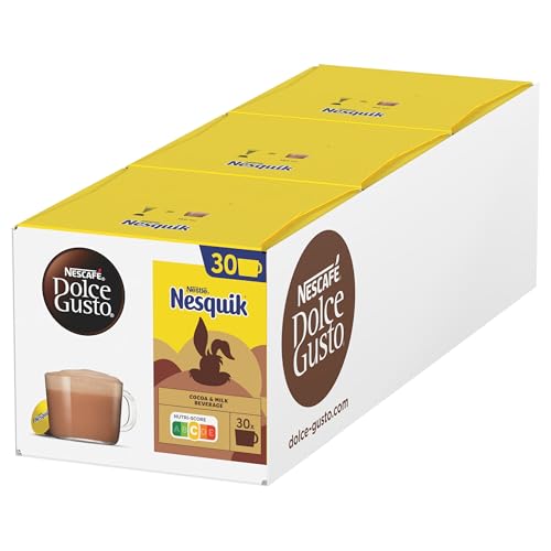 NESCAFÉ DOLCE GUSTO NESQUIK Kakaokapseln 3er Vorratspack (3 x 30 Portionen) von NESCAFÉ DOLCE GUSTO