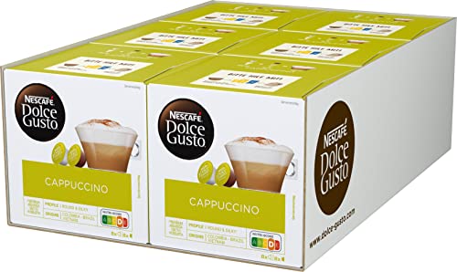 NESCAFÉ DOLCE GUSTO Cappuccino Kaffeekapseln 6er Pack (6 x 8 Portionen) von NESCAFÉ DOLCE GUSTO