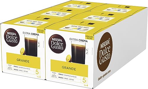 NESCAFÉ DOLCE GUSTO Grande Kaffeekapseln 6er Pack (6 x 16 Portionen) von NESCAFÉ DOLCE GUSTO