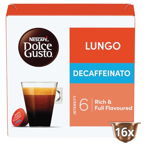 NESCAFÉ Dolce Gusto Lungo Decaff Kaffeekapseln, 16 Kapseln (16 Portionen) von NESCAFÉ DOLCE GUSTO