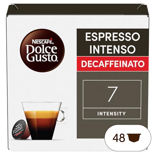 Nescafé Dolce Gusto Cafe Dolce Gusto Espresso Intenso Desc. | Nestle Pack 3 Kisten Mit 18 Kapseln,Die Jeweils 16 Einheit(3er Pack) von NESCAFÉ DOLCE GUSTO