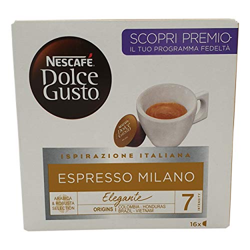 Nescafé Dolce Gusto Caffé Espresso Milano, Kaffeekapsel, Kaffee, 16 Kapseln von NESCAFÉ DOLCE GUSTO