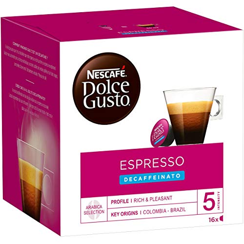 Nescafe Dolce Gusto Espresso Entkoffeinierte Kaffeekapseln (16 Kapseln, 16 Tassen) von NESCAFÉ DOLCE GUSTO