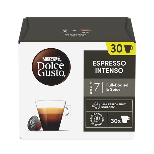 Nescafé Dolce Gusto Espresso Intenso, Kaffee, Cafe, Kaffeekapsel, 90 Kapseln von NESCAFÉ DOLCE GUSTO