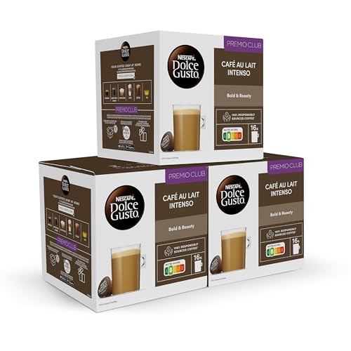 Packung mit 3 Schachteln Dolce Gusto Cafe au Milch Intenso 16 UD von NESCAFÉ DOLCE GUSTO