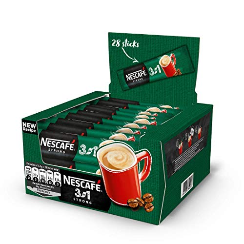 NESCAFE 3in1 Strong 224 Beutel (17g /Beutel) EU Hergestellt Frischware Lange Haltbarkeit von NESCAF