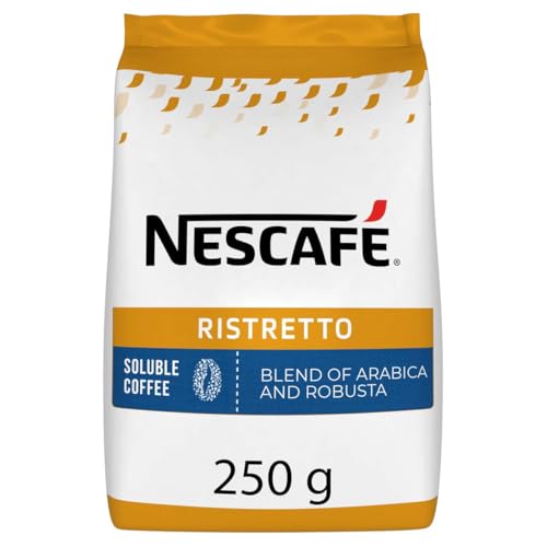 NESCAFÉ Ristretto, löslicher Kaffee mit stabiler Crema, gefriergetrocknet, 1er Pack (1 x 250 g Beutel) von NESCAFÉ