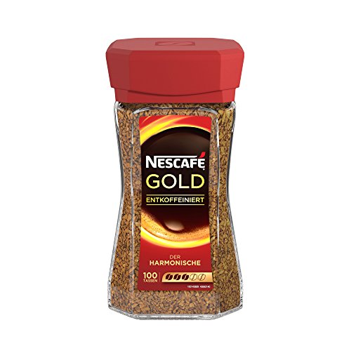 Nescafé Gold Entkoffeiniert Löslicher Kaffee Glas, 200 g von NESCAFÉ