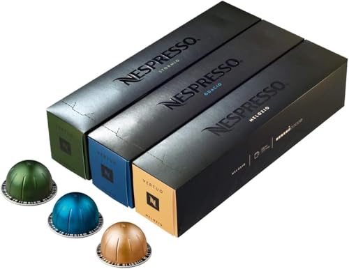 Nespresso Vertuoline Coffee Capsules Assortment - The Best Sellers: 1 Sleeve of Stormio, Odacio and Melozio for a Total of 30 Capsules by Nespresso von Nespresso