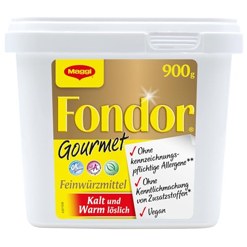 MAGGI Professional Fondor Gourmet Feinwürzmittel o.k.A., vegane Gewürzmischung, 1er Pack (1 x 900g GastroBox) von NESTLE PROFESSIONAL