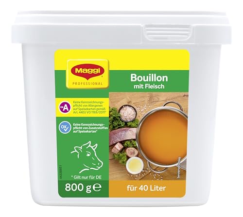 Maggi Bouillon mit Fleisch o.k.A., 1er Pack (1 x 800g Gastro box) von NESTLE PROFESSIONAL