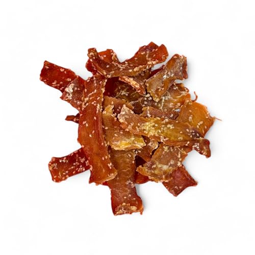 NEW BEER SNACK - Trockenfleisch Snacks - Jerky - Leckeres Knabbereartikel aus Schweinefleisch - Pork Jerky Geräuchert und Gewürzt - Fleisch Scheiben, Orientalischer Geschmack, 100 g von NEW BEER SNACK