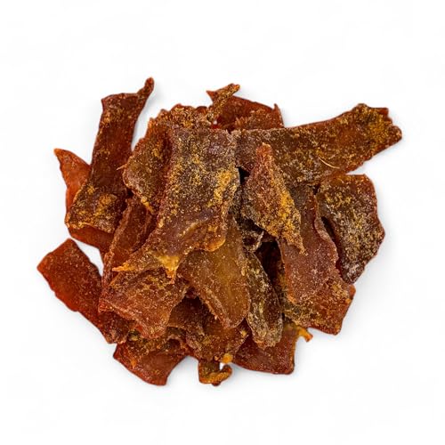 NEW BEER SNACK - Trockenfleisch Snacks - Jerky - Leckeres Knabbereartikel aus Schweinefleisch - Pork Jerky Geräuchert und Gewürzt - Fleisch Scheiben, Pikantiger Geschmack, 100 g von NEW BEER SNACK