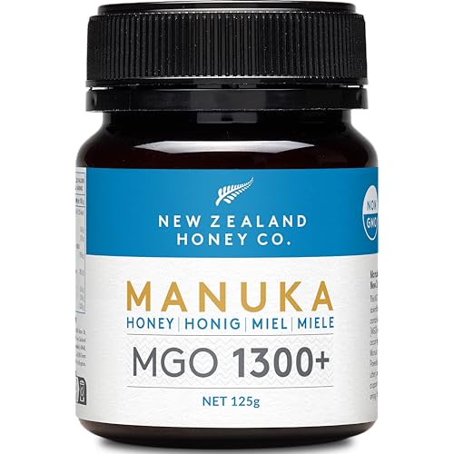 New Zealand Honey Co. Manuka Honig MGO 1300+ | Aktiv und Roh | Hergestellt in Neuseeland | Zertifiziertem Methylglyoxal Gehalt | 125g von NEW ZEALAND HONEY CO