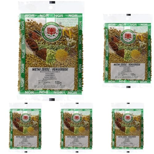 Ngr Bockshornkleesamen (Methi Seeds) (1 x 100 g) (Packung mit 5) von NGR