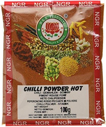 Ngr Chilipulver, scharf, 100g, 5er Pack (5 x 100 g Packung) von NGR