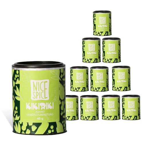 NICE SPICE Rühreigewürz, 10 Dosen (10 x 40g), Gewürzmischung für Rührei, Omelette, Eggs Benedict, Geschenk für Hobbyköche, Gewürzvorrat für die Küche von NICE SPICE