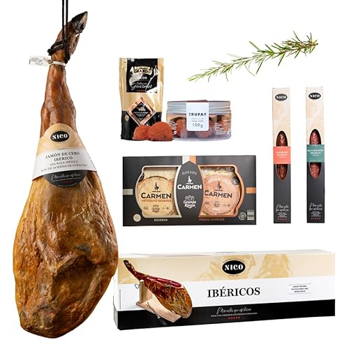 Besonderes Set für Weihnachten/Geschenk – IBERISCHER KÖBELSCHAMIN, 50 % IBERISCHE RASSE von NICO JAMONES