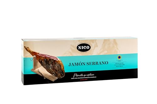 SERRANO-SCHINKEN GRAN RESERVA. 6,5 bis 7,5 kg mit einer Reifung von mehr als 14 Monaten. von NICO JAMONES