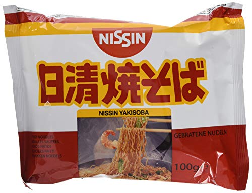 Nissin Demae Ramen – Yakisoba, 10er Pack, Instant-Nudeln japanischer Art, mit Yakisoba-Sauce & asiatischen Gewürzen, schnell & einfach zubereitet, asiatisches Essen (10 x 100 g) von NISSIN