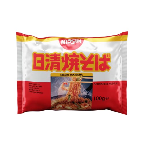 Nissin Demae Ramen – Yakisoba, 1er Pack, Instant-Nudeln japanischer Art, mit Yakisoba-Sauce & asiatischen Gewürzen, schnell & einfach zubereitet, asiatisches Essen (1 x 100 g) von NISSIN